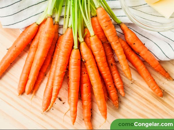 se puede congelar la zanahoria