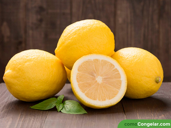 como congelar limones